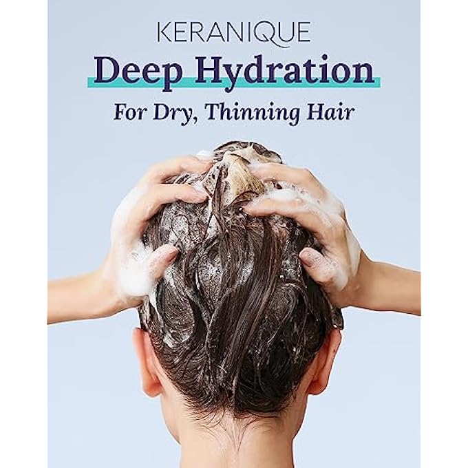 Keranique KERATIN CONDITIONER DEEP HYDRATION FOR HAIR GROWTH AND THINNING HAIR, VOLUMIZING, 8 OUNCE - Image 3
